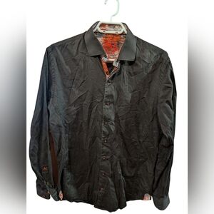 Au Noir Black Long Sleeve Button-Up Shirt